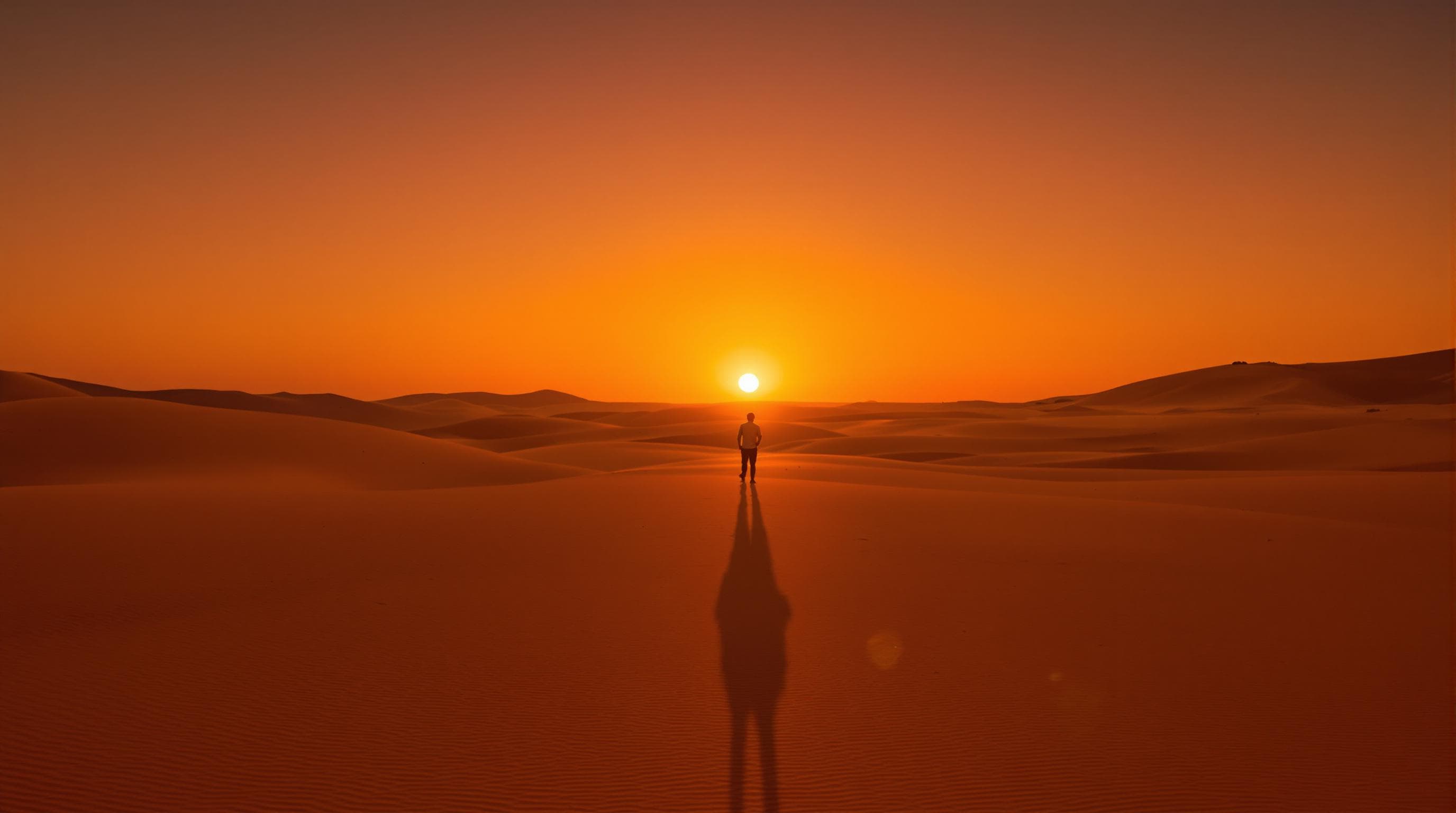 Desert at dusk